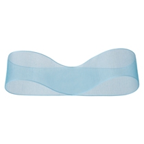 オーガンジーリボン-スカイブルー25mm