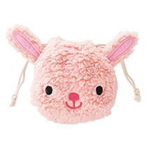 ポップアニマルミニ巾着バッグ/うさぎ-S