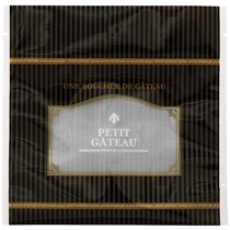 プチガトーブラックジップスタンドバッグ-3［乾燥剤対応］