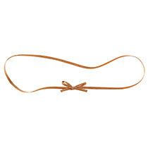 リボンゴムタッグピンクブラウン-1