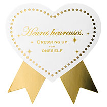 プリティピンクリボン型シール-1