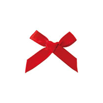 サテンリボンシール-2／レッド