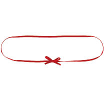 リボンゴムタッグ-1/レッド