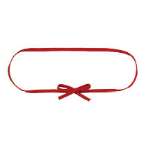 リボンゴムタッグ-2／レッド