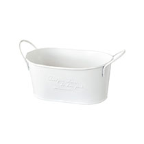 ロマンチックスイートブリキオーバルトレイ-S