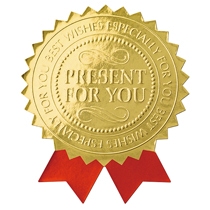 レッドリボンプレゼントシール-10