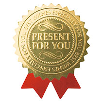 レッドリボンプレゼントシール-4