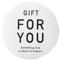 シンプルギフトシール-1/ホワイト