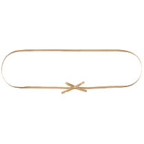 リボンゴムタッグ-1／シャンパンゴールド