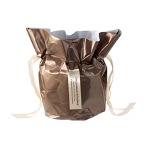 シャイニーリボン付不織布カバー-5/ブラウン