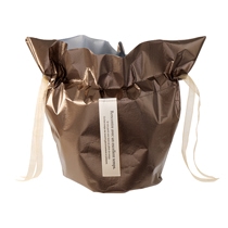 シャイニーリボン付不織布カバー-6/ブラウン