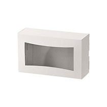 シンプルクオリティ窓付ギフトボックス/ホワイト-4