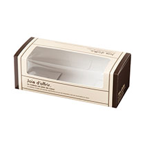 スモーキーアイボリー窓付パウンドボックス-S