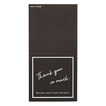 二つ折スタイリッシュメッセージギフトカード-2