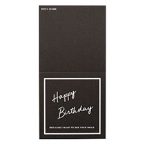 二つ折スタイリッシュメッセージギフトカード-3