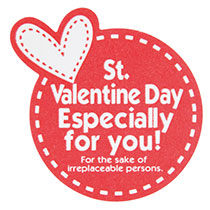 バレンタインデイシール:ステッチ