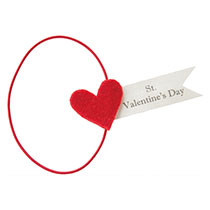 バレンタインデイハートゴムタッグ-1