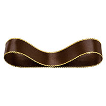 トゥインクルサテンリボンブラウン19mm