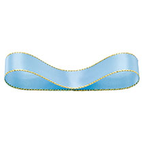 トゥインクルサテンリボンライトブルー19mm