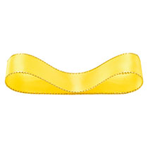 トゥインクルサテンリボンイエロー19mm