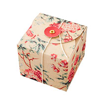 ヴィンテージファブリックボックス/アンナ-キューブ