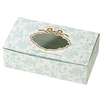 ヴィンテージファブリック窓付ボックス-1／クララ［耐水・冷凍対応］