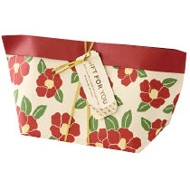 和風舟形ペーパーバッグ-1／つばき