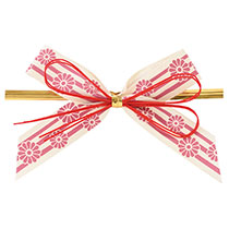 和風ワイヤータイ-1/花柄