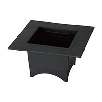 和風アーチスタンドポット/ブラック-L