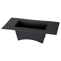 和風アーチスタンドポット/ブラック-W