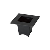 和風アーチスタンドポット/ブラック-XS