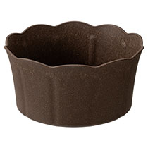 ウッディクラウドフラワーアレンジポット-L／ブラウン