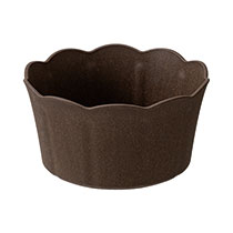 ウッディクラウドフラワーアレンジポット-M／ブラウン