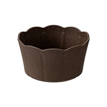 ウッディクラウドフラワーアレンジポット-S／ブラウン