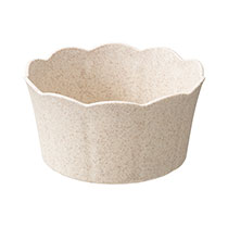 ウッディクラウドフラワーアレンジポット-M／アイボリー