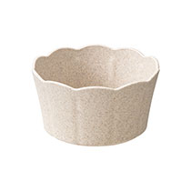 ウッディクラウドフラワーアレンジポット-S／アイボリー