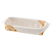 ウッドスリットバスケット／クロス付-WS