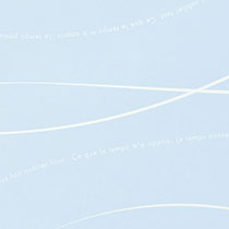 ウェーブ包装紙/ブルー-5