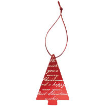 クリスマスゴムタッグ/ツリー赤-2