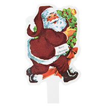 クリスマスアンティークサンタケーキピック-1