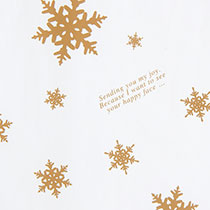 ゴールドスノー包装紙-1