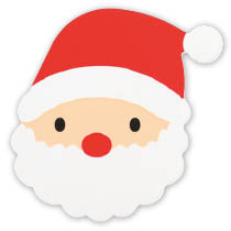 【クリスマス予約】クリスマスハッピーサンタロールシール-1