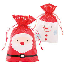 クリスマスハッピーサンタ&スノーマン巾着バッグ-3