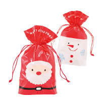 クリスマスハッピーサンタ&スノーマン巾着バッグ-4