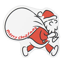 クリスマスメッセージギフトカード-2/サンタ