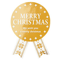 ノルディックスノーリボン型シール-1