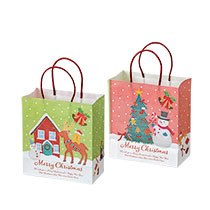 クリスマスオイルパステルペーパーバッグ-2