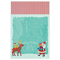 クリスマスオイルパステルOPPギフトバッグ-2