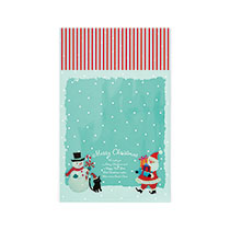 クリスマスオイルパステルOPPギフトバッグ-3