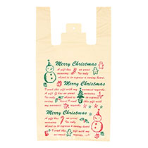 クリスマススノーパーティーレジバッグ-L